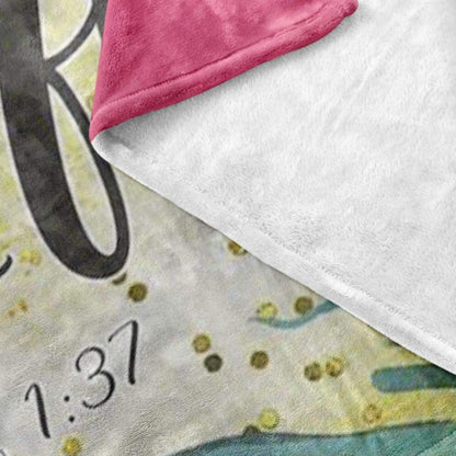 For No Word From God Will Ever Fail Luke 137 Fleece Blanket - Christian Blanket - Bible Verse Blanket
