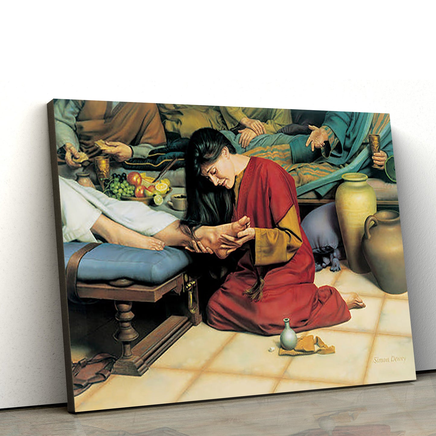 For She Loved Much Canvas Picture - Jesus Christ Canvas Art - Christian Wall Art