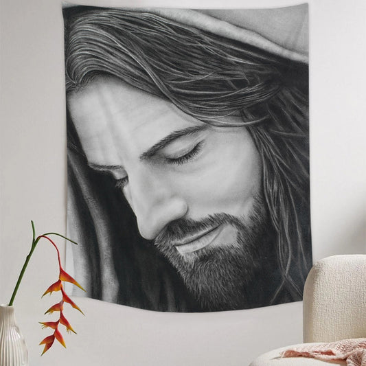 For Them Tapestry - Jesus Picture - Religious Tapestry - Christian Tapestry Wall Hangings