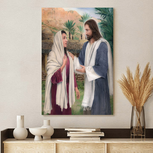 For They Shall Be Comforted Canvas Wall Art - Jesus Canvas Pictures - Christian Canvas Wall Art