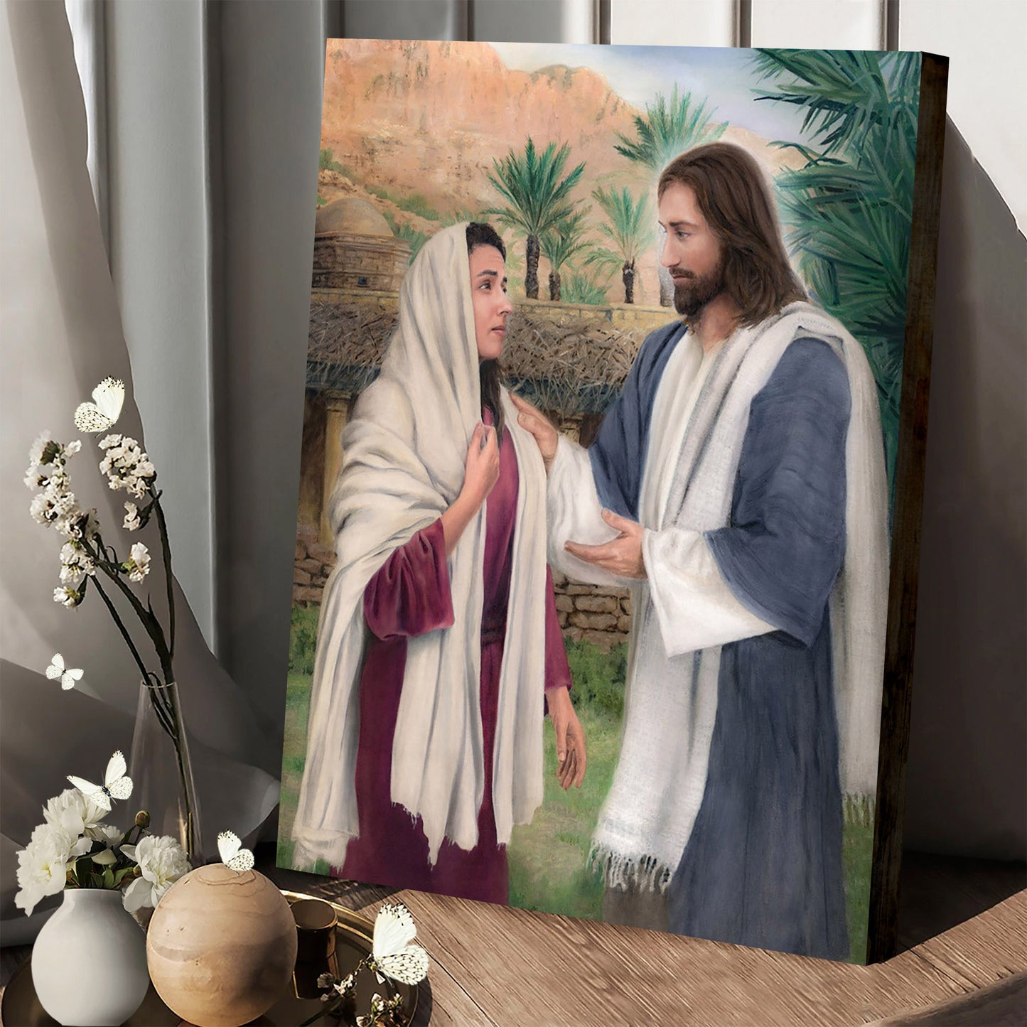 For They Shall Be Comforted Canvas Wall Art - Jesus Canvas Pictures - Christian Canvas Wall Art