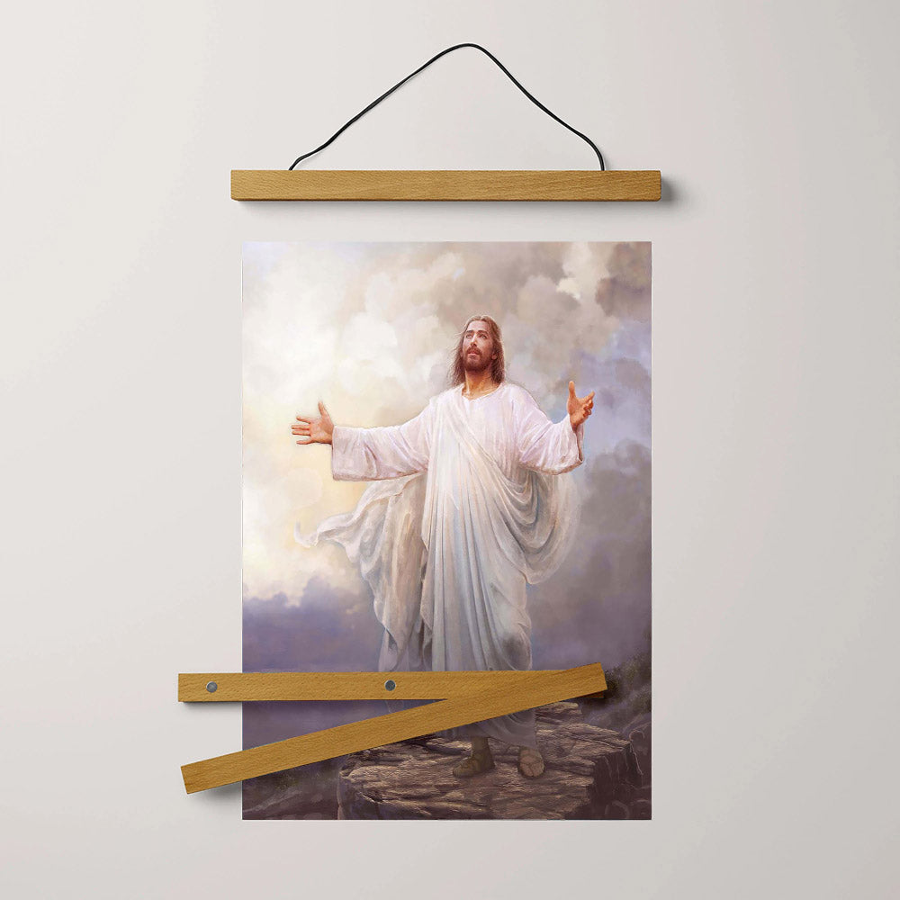 For This Purpose I Have Come Hanging Canvas Wall Art - Jesus Picture - Jesus Portrait Canvas - Religious Canvas