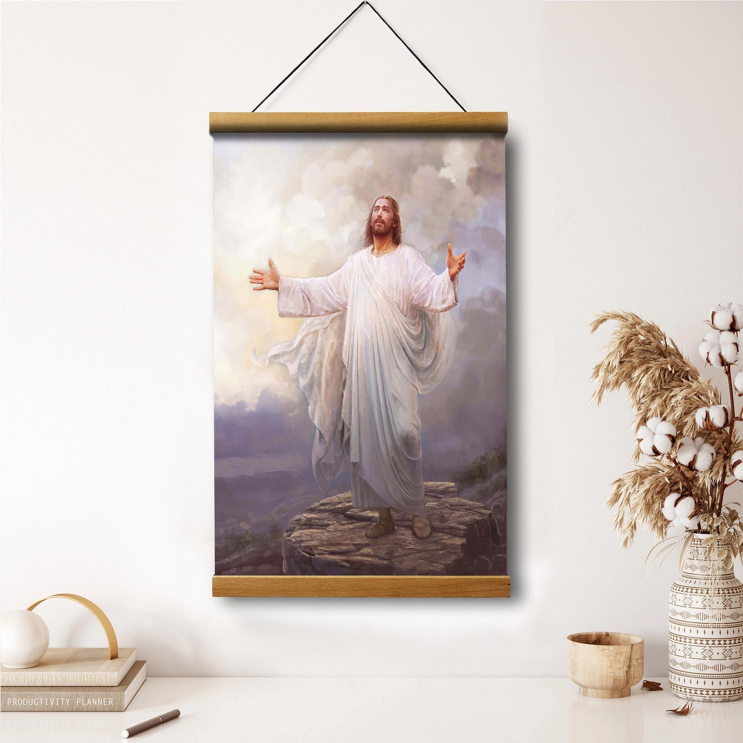 For This Purpose I Have Come Hanging Canvas Wall Art - Jesus Picture - Jesus Portrait Canvas - Religious Canvas