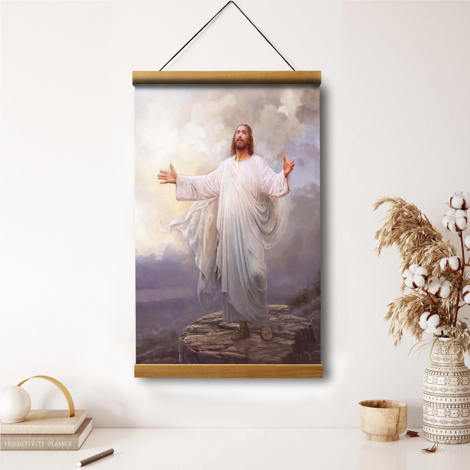 For This Purpose I Have Come Hanging Canvas Wall Art - Jesus Picture - Jesus Portrait Canvas - Religious Canvas