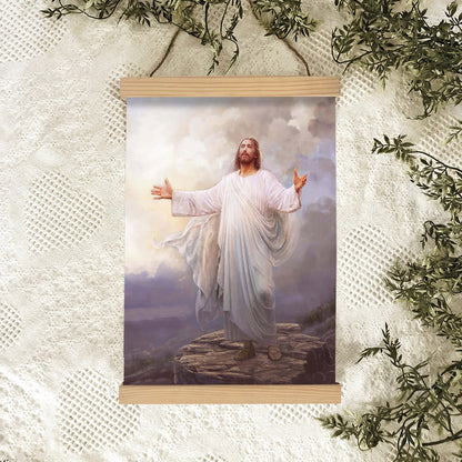 For This Purpose I Have Come Hanging Canvas Wall Art - Jesus Picture - Jesus Portrait Canvas - Religious Canvas