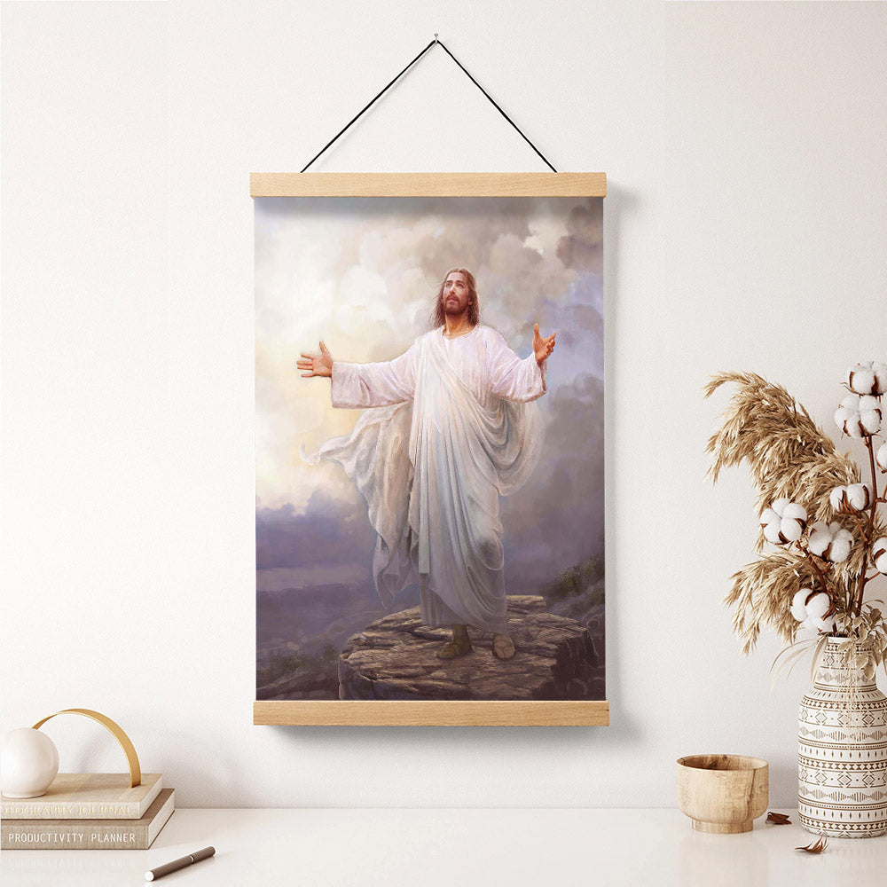 For This Purpose I Have Come Hanging Canvas Wall Art - Jesus Picture - Jesus Portrait Canvas - Religious Canvas