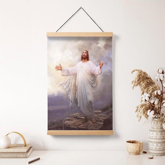 For This Purpose I Have Come Hanging Canvas Wall Art - Jesus Picture - Jesus Portrait Canvas - Religious Canvas