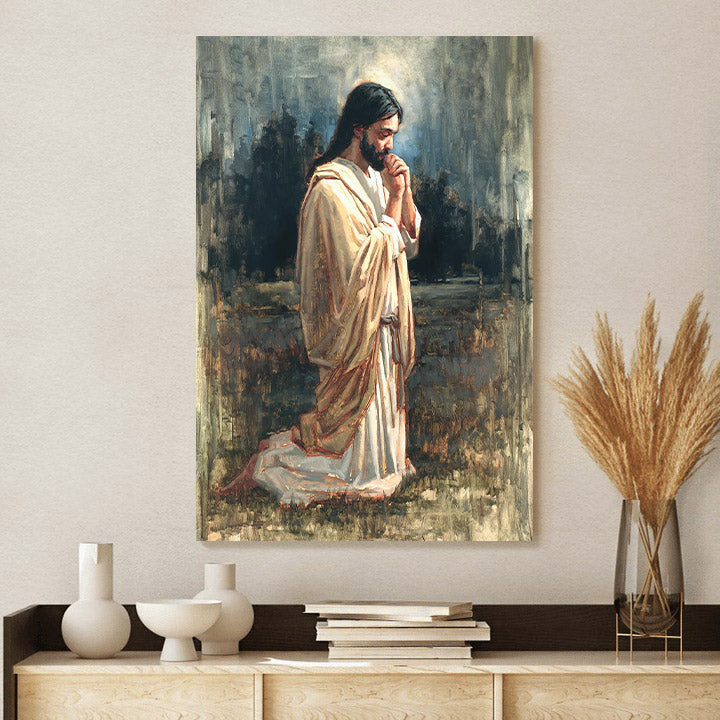 For Those Who Will Believe In Me Canvas Wall Art - Jesus Picture - Jesus Portrait Canvas