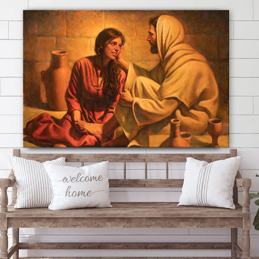 Forgiven Canvas Wall Art - Jesus Picture - Christian Wall Decor
