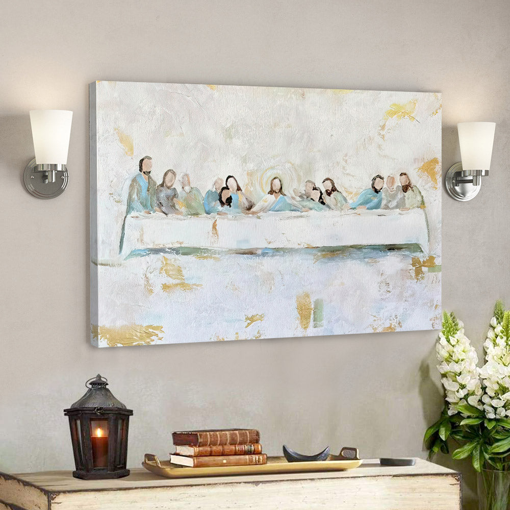 Jesus Lords Supper Painting - Jesus Christ Art - Jesus Canvas Poster - Jesus Wall Art - Christ Pictures -  Gift For Christian - Ciaocustom