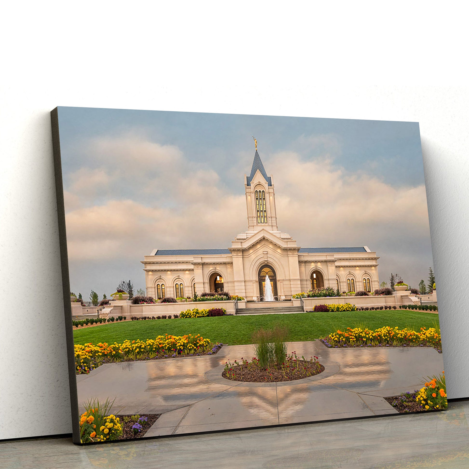 Fort Collins Temple Covenant Path Series Canvas Wall Art - Jesus Christ Picture - Canvas Christian Wall Art