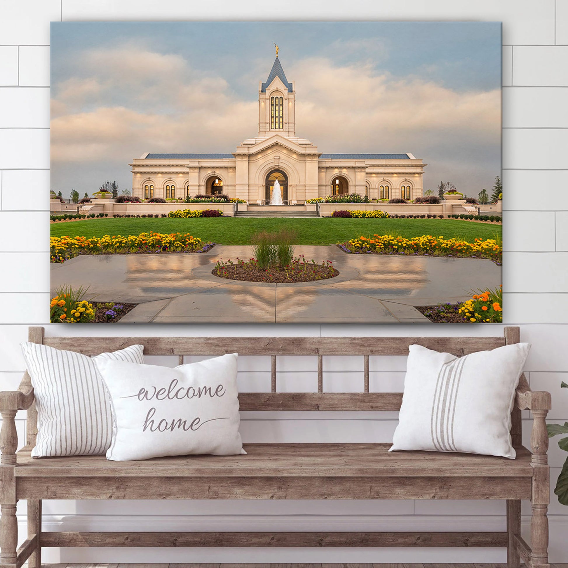 Fort Collins Temple Covenant Path Series Canvas Wall Art - Jesus Christ Picture - Canvas Christian Wall Art