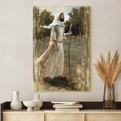 Forward In Faith Canvas Wall Art - Jesus Picture - Jesus Portrait Canvas