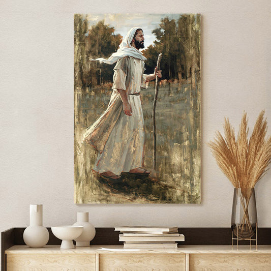 Forward In Faith Canvas Wall Art - Jesus Picture - Jesus Portrait Canvas