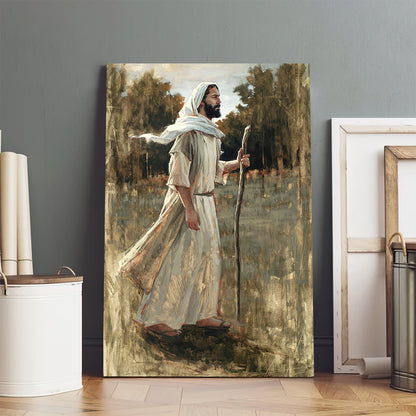 Forward In Faith Canvas Wall Art - Jesus Picture - Jesus Portrait Canvas