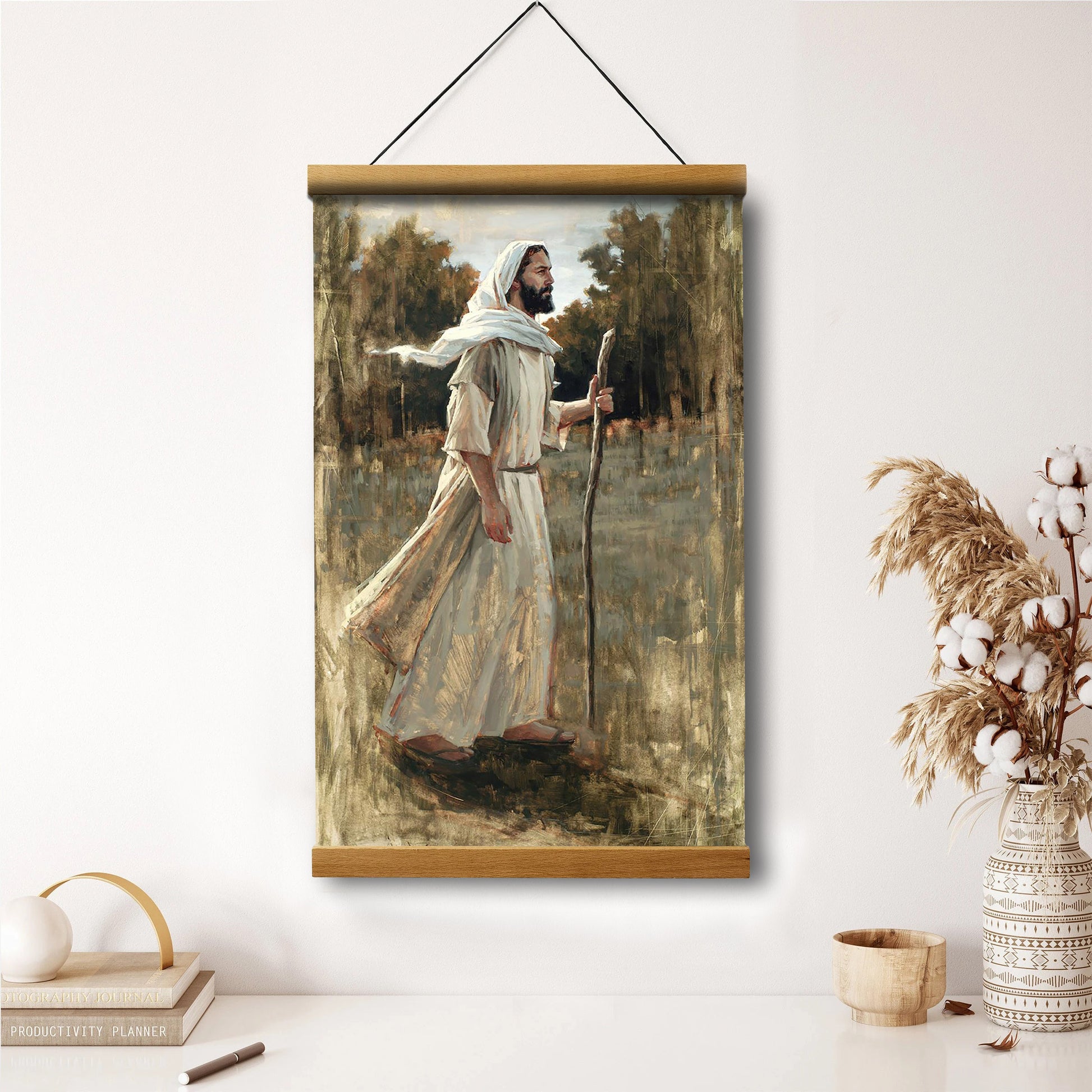 Forward In Faith Hanging Canvas Wall Art - Jesus Picture - Jesus Portrait Canvas - Religious Canvas