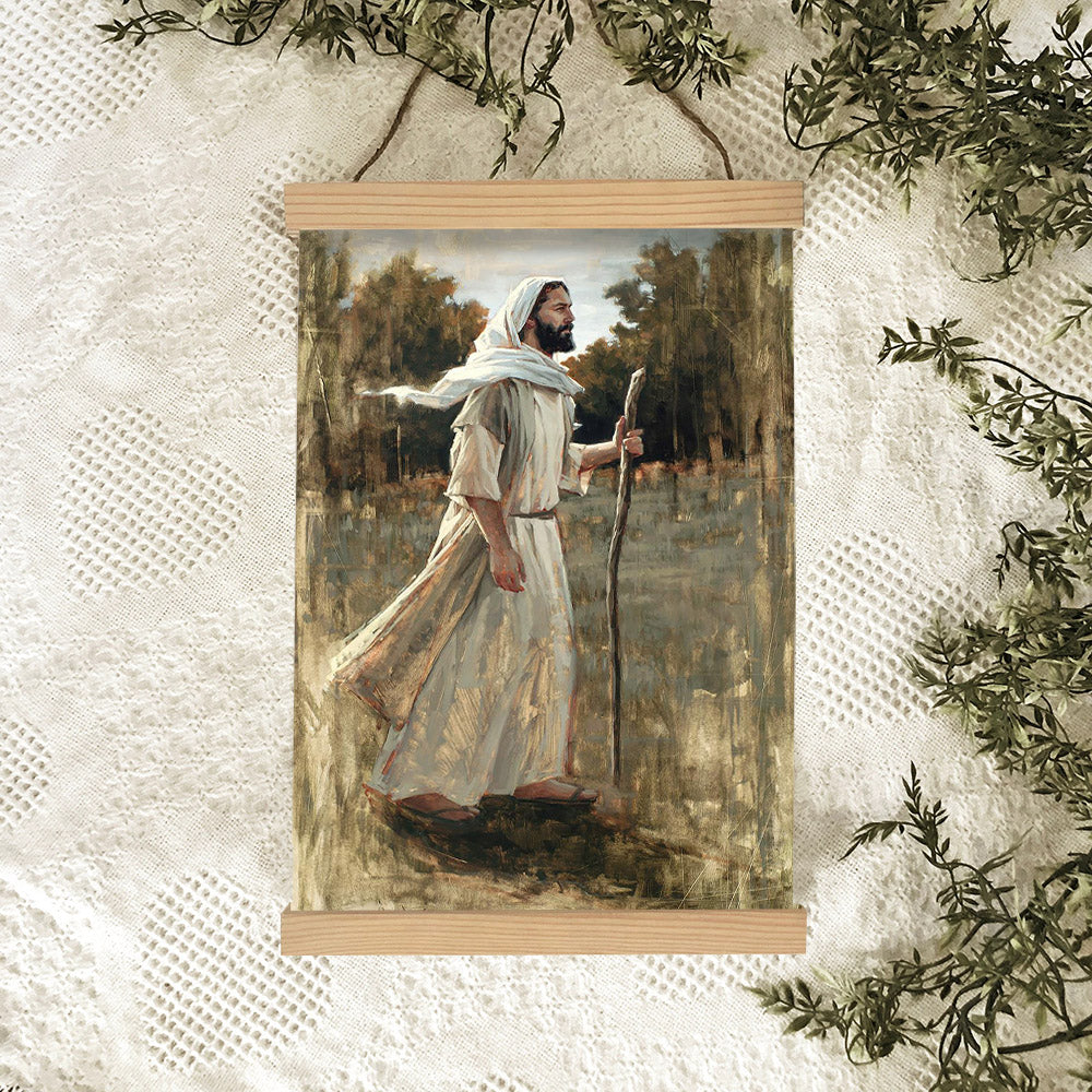 Forward In Faith Hanging Canvas Wall Art - Jesus Picture - Jesus Portrait Canvas - Religious Canvas