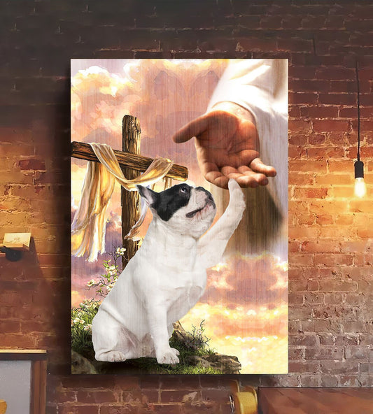 French Bulldog God Hand Canvas - Canvas Decor Ideas