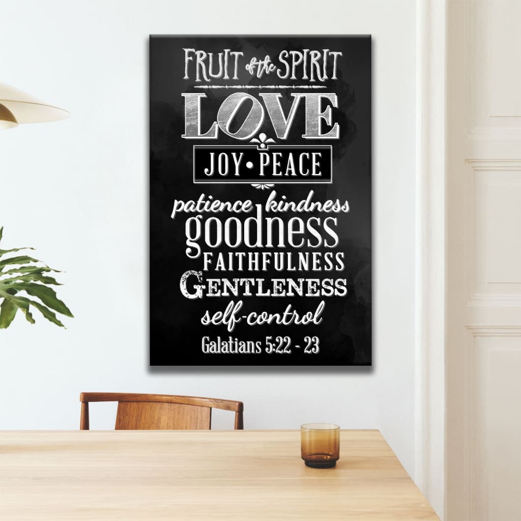Fruit Of The Spirit Bible Verse Christian Canvas Art - Bible Verse Canvas - Scripture Wall Art