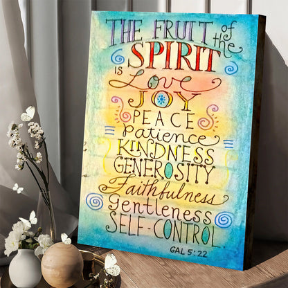 Fruit Of The Spirit Canvas Art - Bible Verse Wall Art - Christian Home Decor