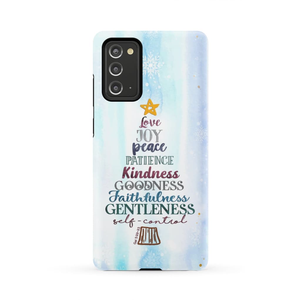 Fruit Of The Spirit Christmas Phone Case - Christian Christmas Gifts - Bible Verse Phone Cases Samsung
