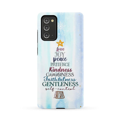 Fruit Of The Spirit Christmas Phone Case - Christian Christmas Gifts - Bible Verse Phone Cases Samsung