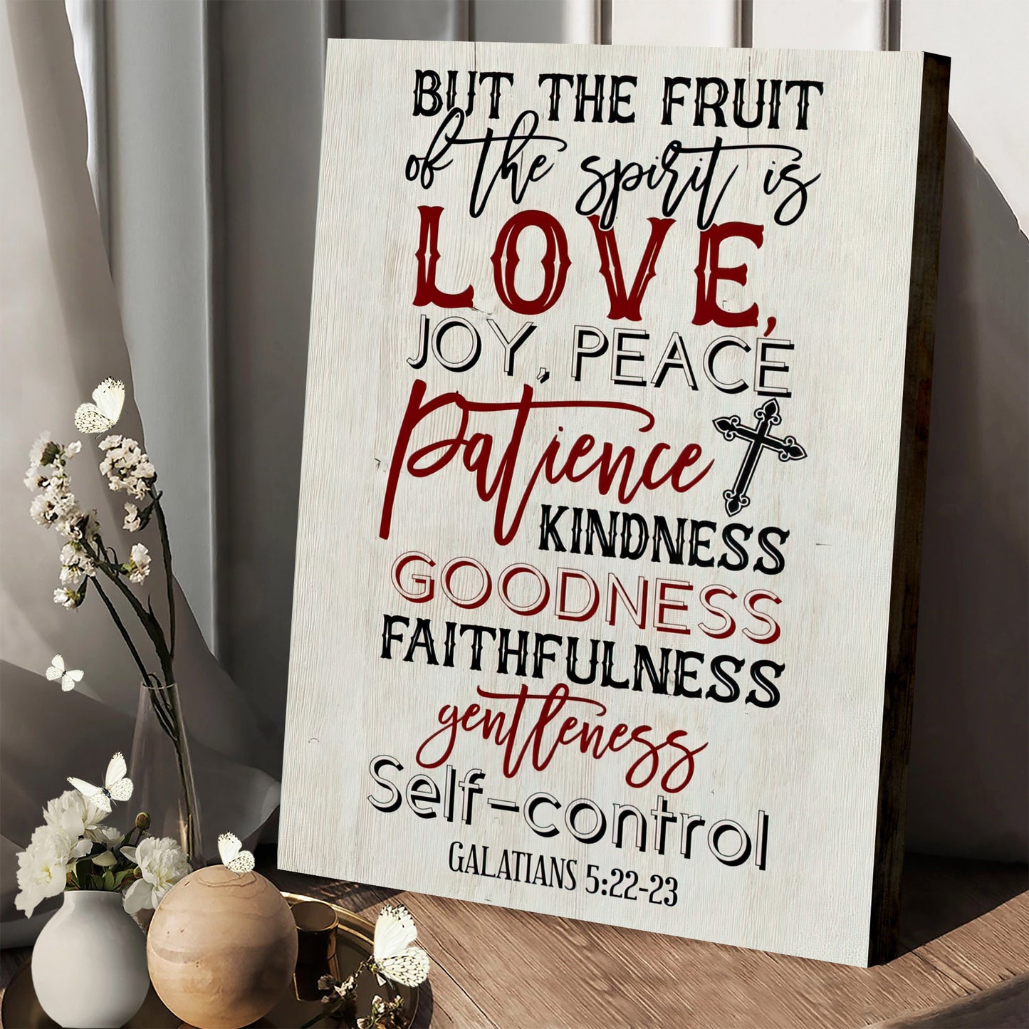 Fruit Of The Spirit Wall Art Decor - Galatians 5 22-23 Poster To Print  #6