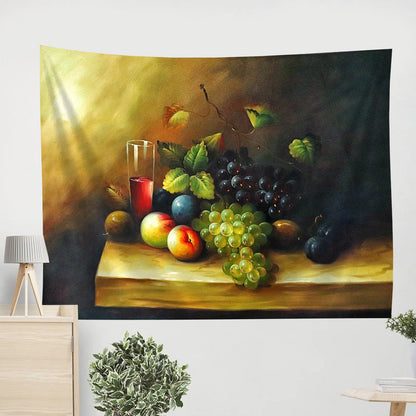 Fruits Original Oil Painting Tapestry - Tapestry Wall Decor - Home Decor Living Room