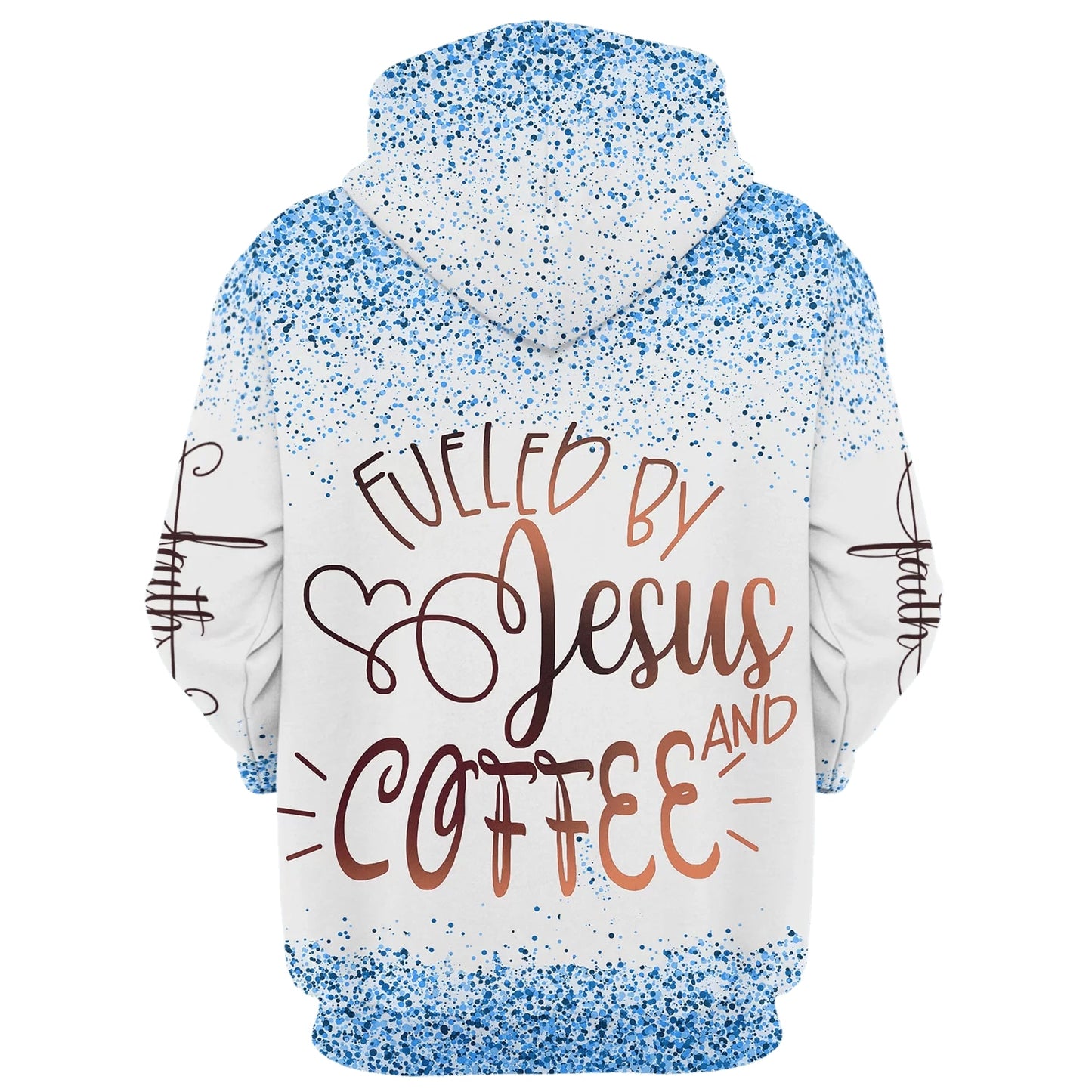 Fueled By Coffee And Jesus Hoodies - Jesus Hoodie - Men & Women Christian Hoodie - 3D Printed Hoodie
