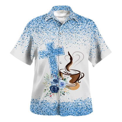 Fueled By Jesus And Coffee Hawaiian Shirt - Christian Hawaiian Shirt - Best Hawaiian Shirts