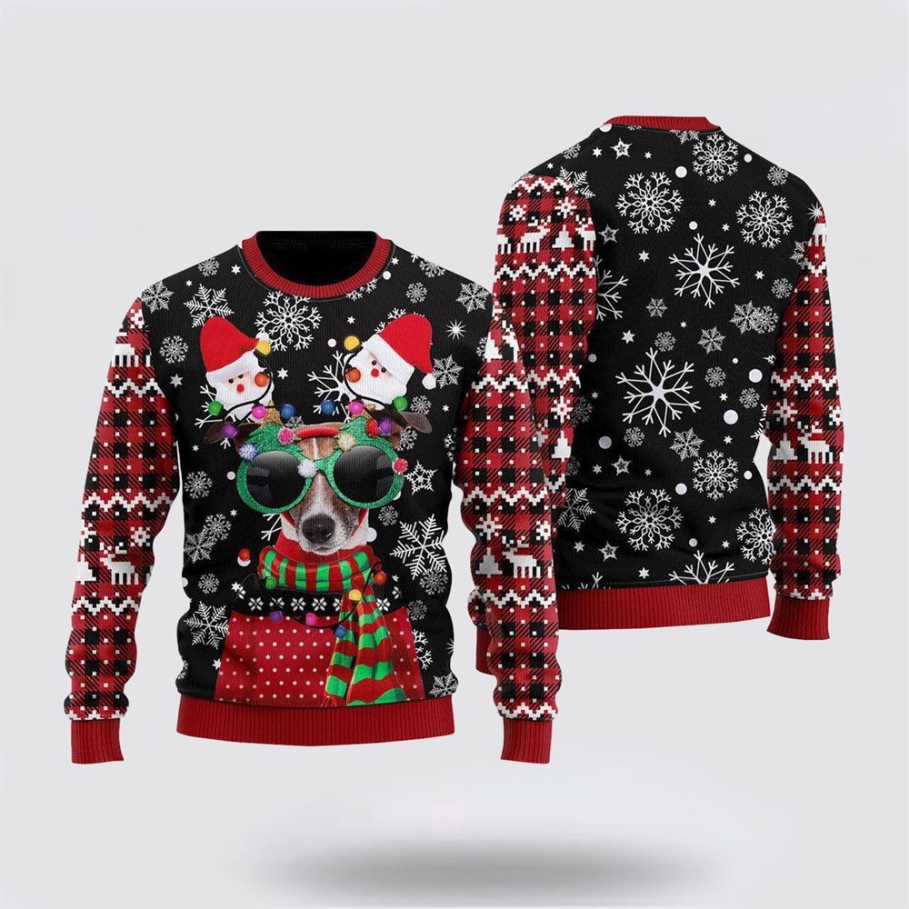 Funny Christmas Dog Snow Sky Ugly Christmas Sweater For Men And Women, Gift For Christmas, Best Winter Christmas Outfit