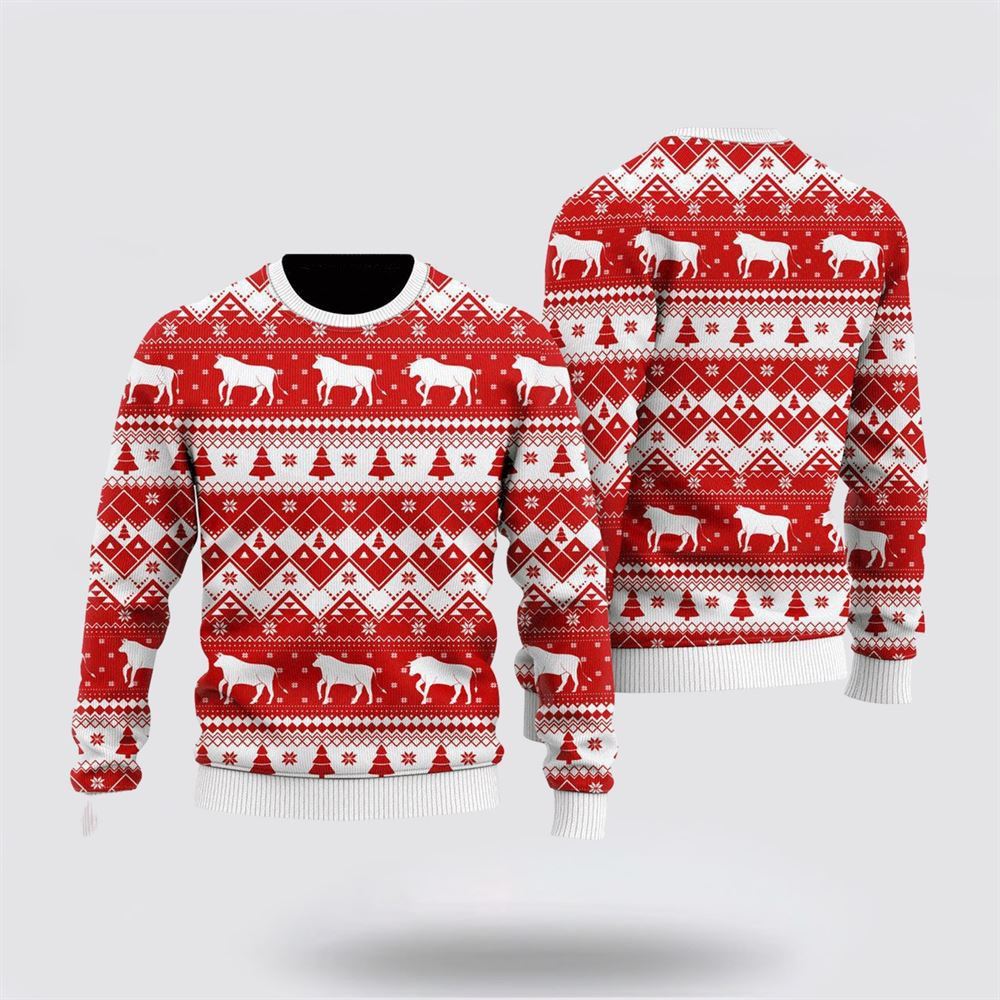 Funny Cows In Snow Ugly Christmas Sweater, Farm Sweater, Christmas Gift, Best Winter Outfit Christmas