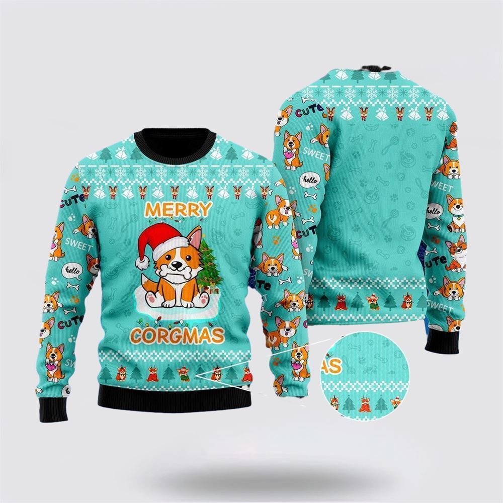 Funny Dog Merry Corgmas Christmas Ugly Christmas Sweater For Men And Women, Gift For Christmas, Best Winter Christmas Outfit