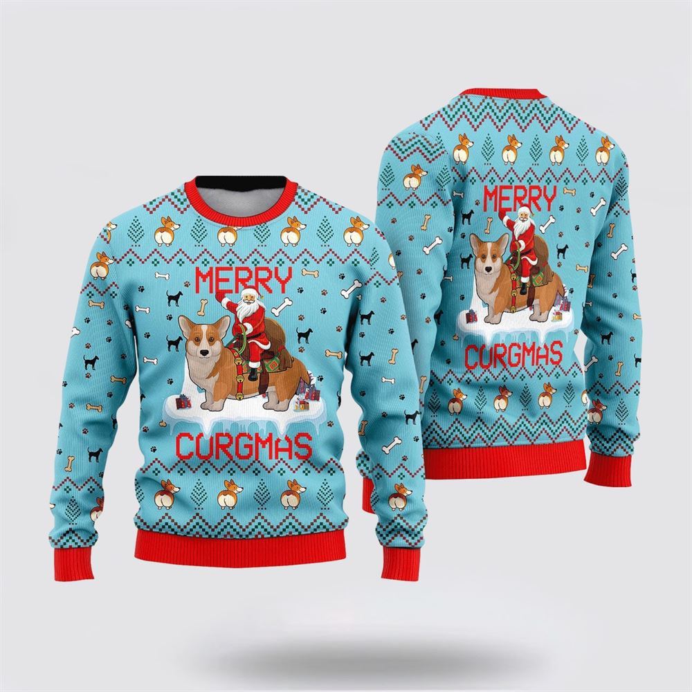 Funny Dog Merry Corgmas Ugly Christmas Sweater For Men And Women, Gift For Christmas, Best Winter Christmas Outfit