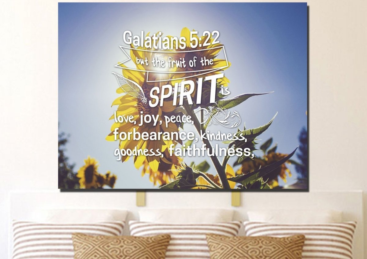 Galatians 522 Fruit Of The Spirit Bible Verse Canvas Wall Art - Christian Canvas Wall Art