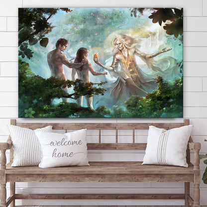 Garden Of Eden Premium Matte Horizontal Christian - Jesus Canvas Pictures - Christian Wall Art