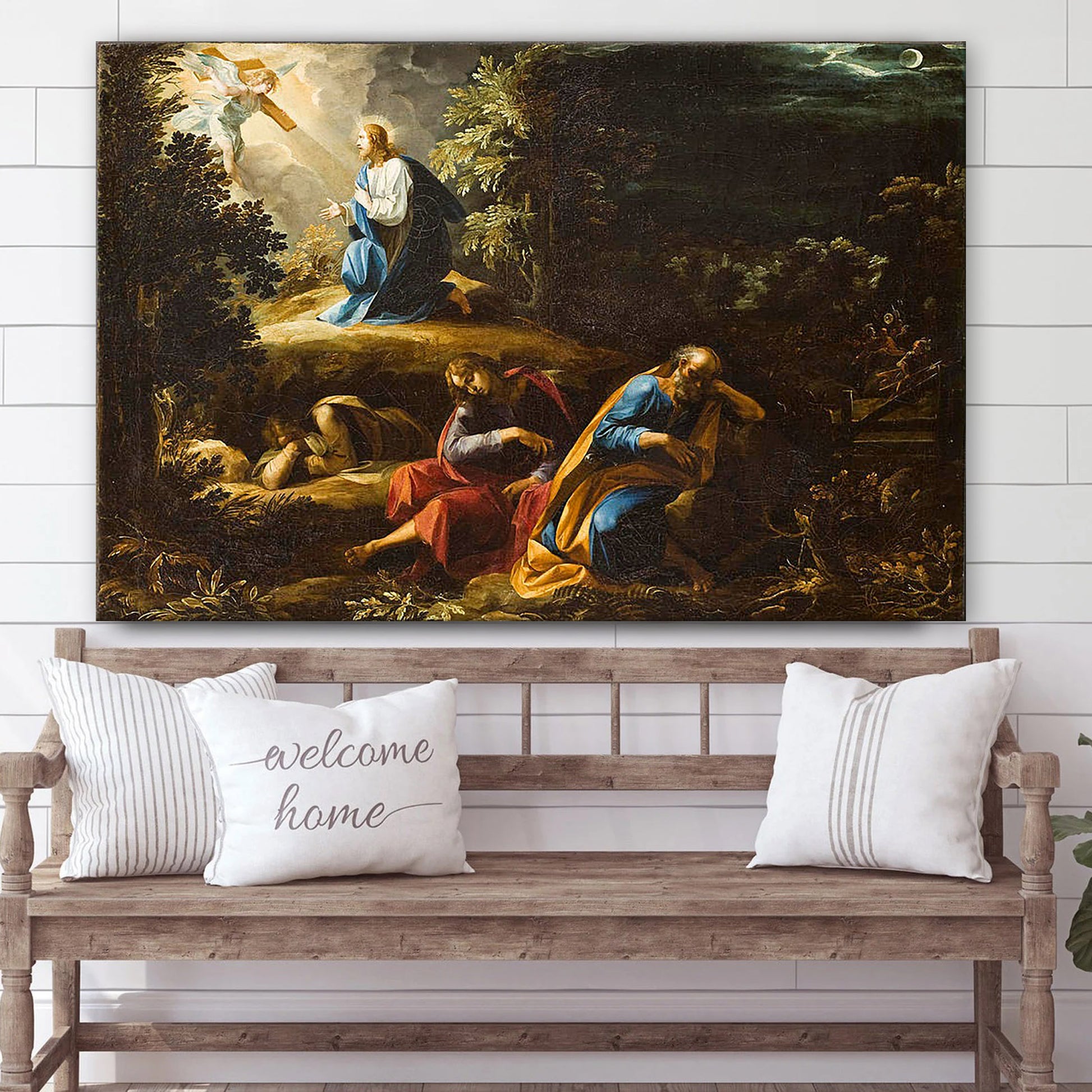 Garden Of Gethsemane - Jesus Canvas Wall Art - Christian Wall Art