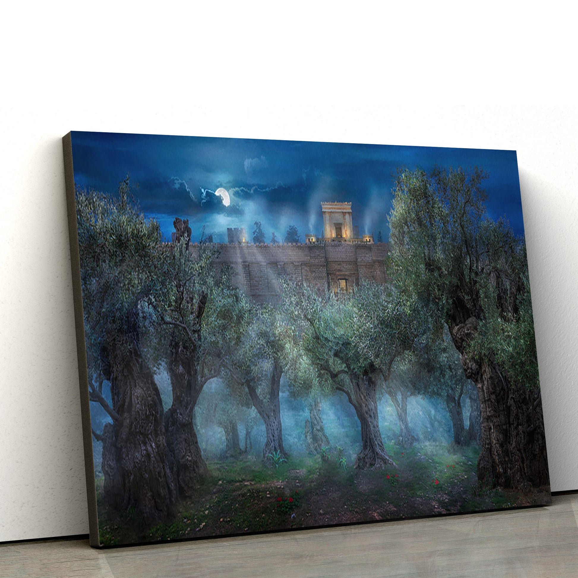Garden Of Gethsemane Canvas Wall Art - Jesus Christ Picture - Canvas Christian Wall Art