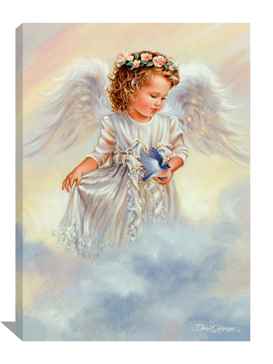 Gentle Guardian Canvas Wall Art - Christian Wall Decor - Religious Gift