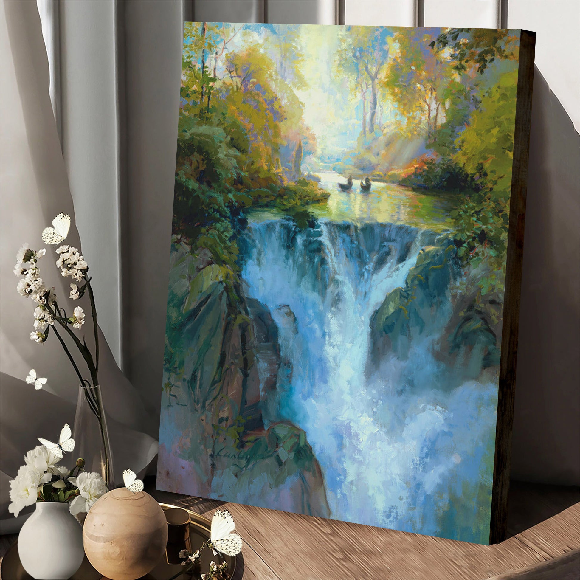 Gently Up The Stream Canvas Pictures - Jesus Canvas Art - Christian Wall Art