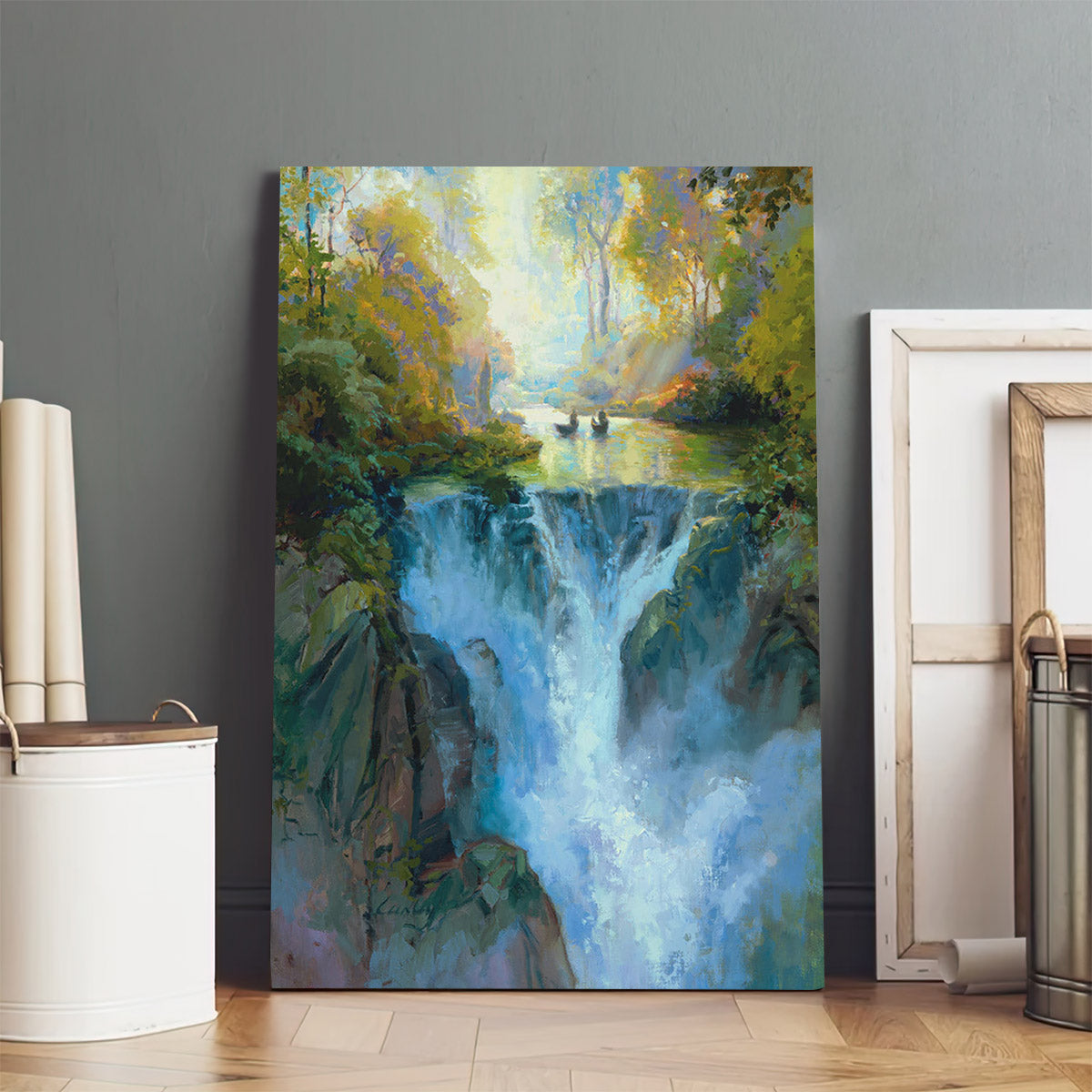 Gently Up The Stream Canvas Pictures - Jesus Canvas Art - Christian Wall Art
