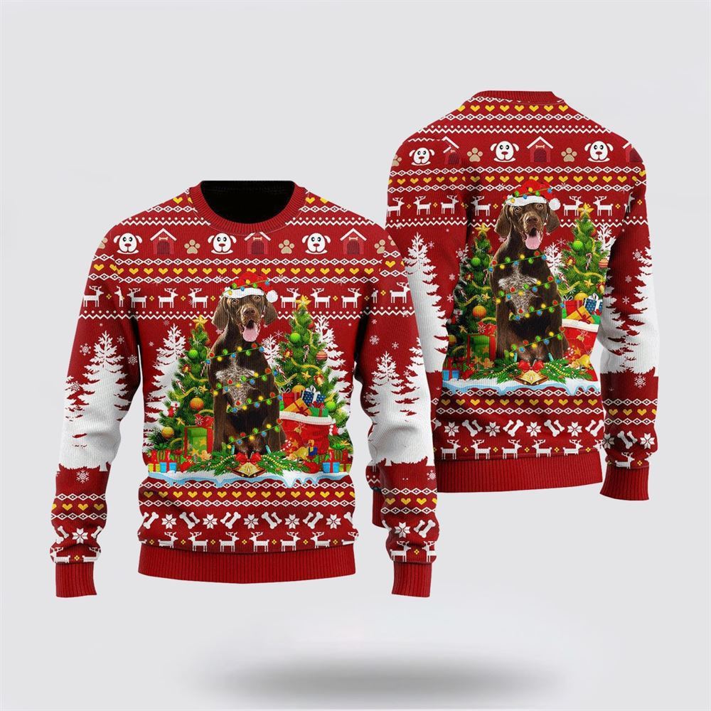 German Shorthaired Dog Ugly Christmas Sweater For Men And Women, Gift For Christmas, Best Winter Christmas Outfit