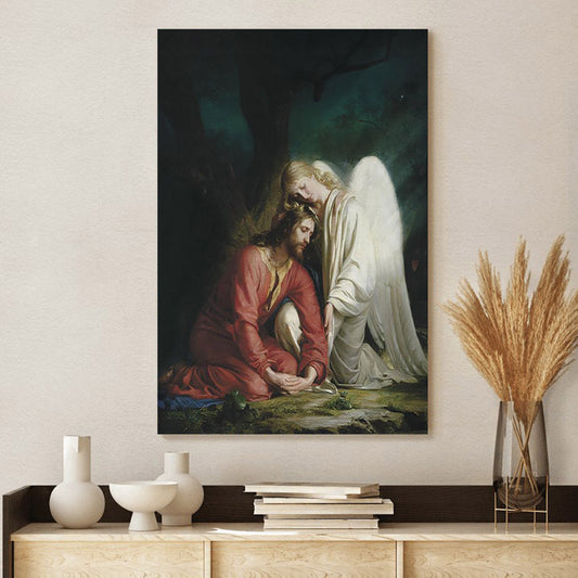 Gethsemane Altar Piece Canvas Wall Art - Christan Wall Decor