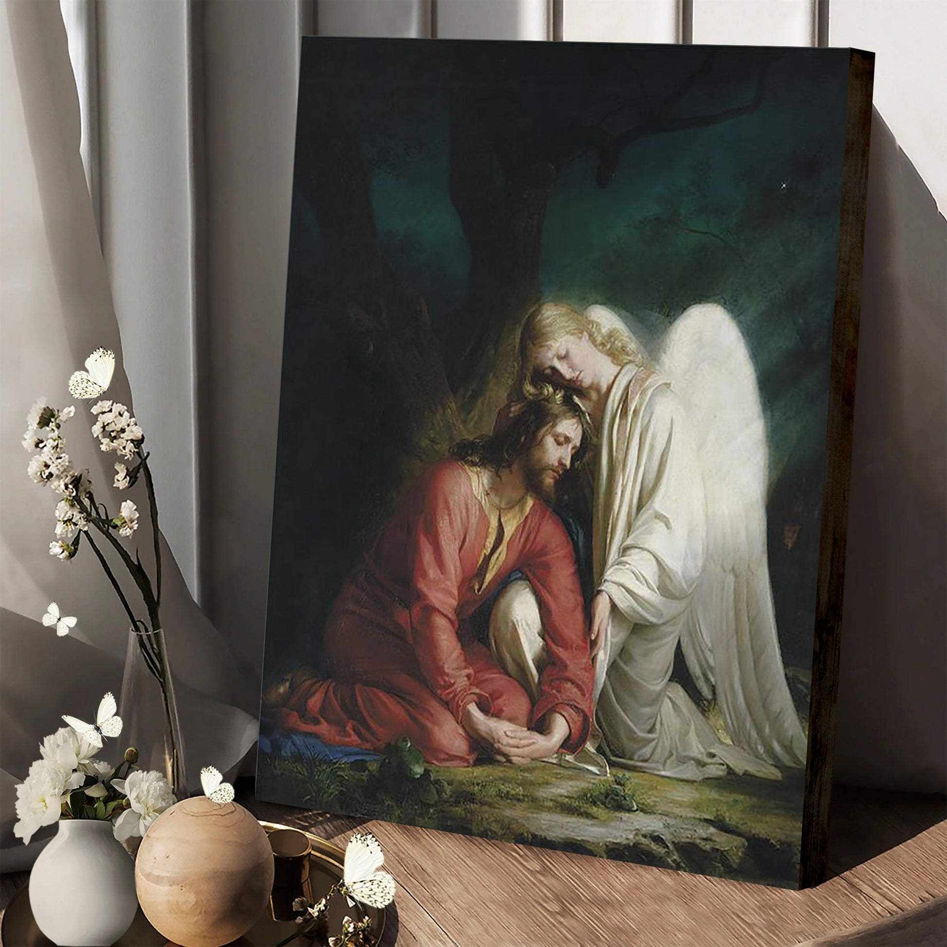 Gethsemane Altar Piece Canvas Wall Art - Christan Wall Decor