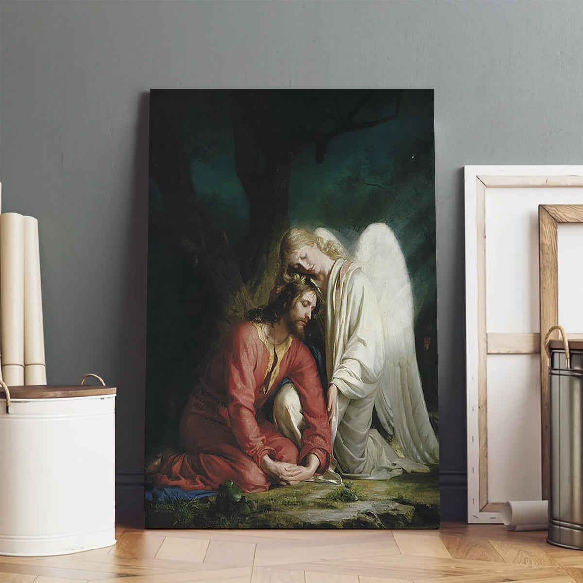 Gethsemane Altar Piece Canvas Wall Art - Christan Wall Decor