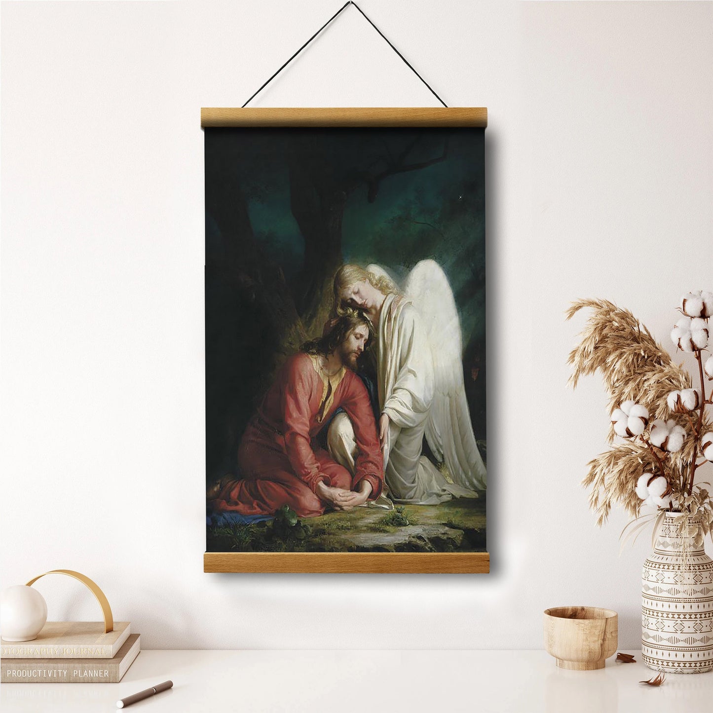 Gethsemane Altar Piece Hanging Canvas Wall Art - Christan Wall Decor - Religious Canvas
