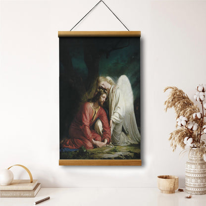 Gethsemane Altar Piece Hanging Canvas Wall Art - Christan Wall Decor - Religious Canvas