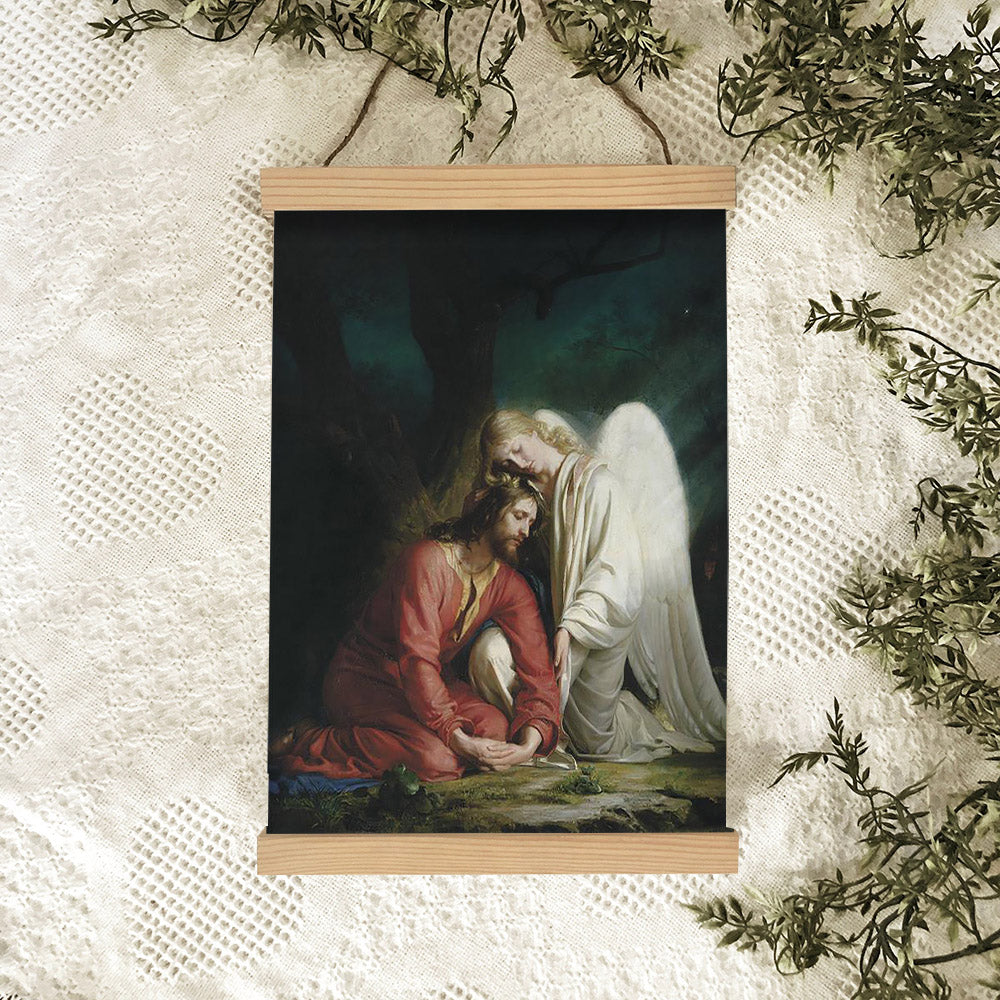 Gethsemane Altar Piece Hanging Canvas Wall Art - Christan Wall Decor - Religious Canvas