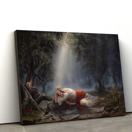 Gethsemane Canvas Picture - Jesus Canvas Wall Art - Christian Wall Art