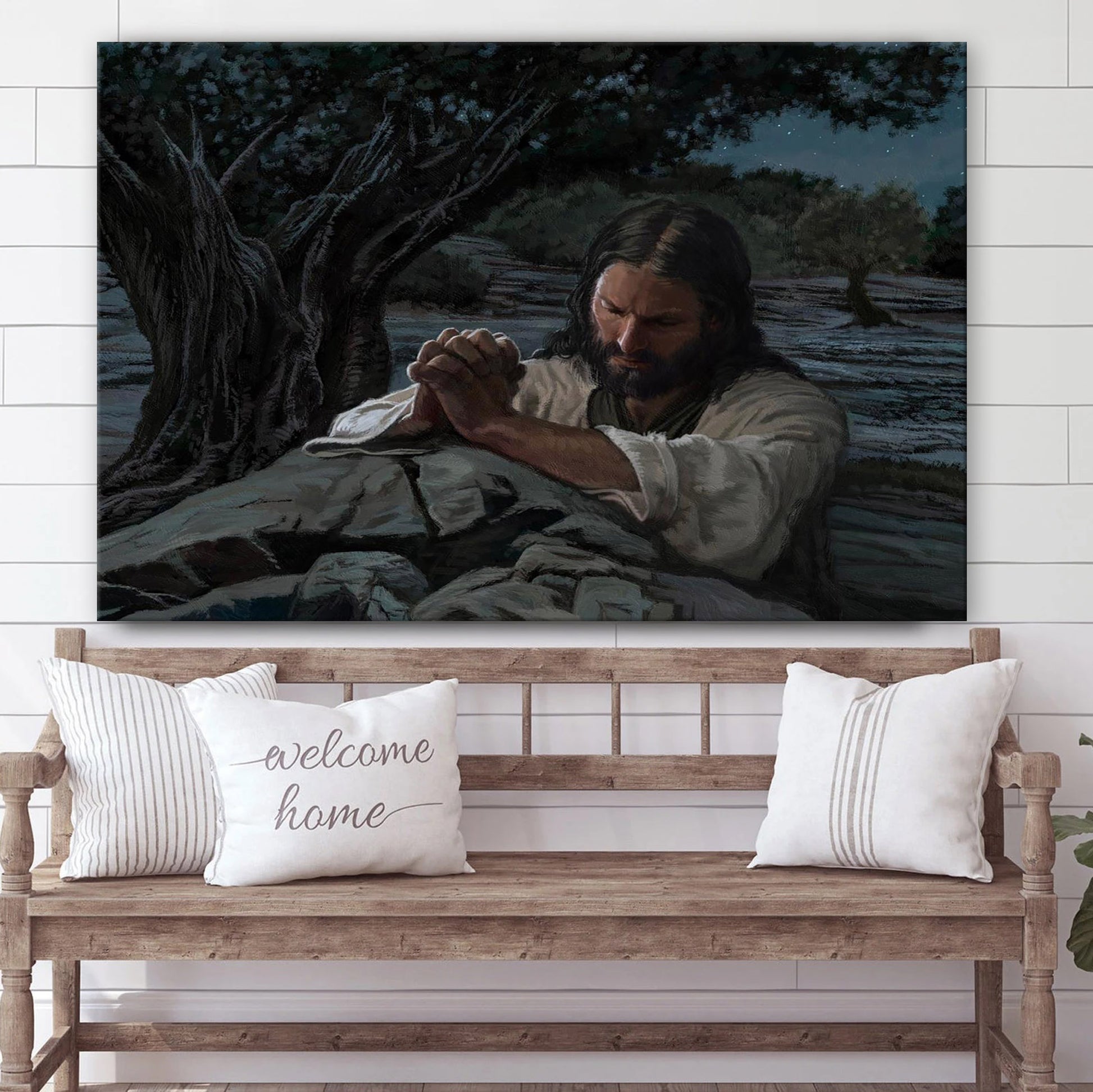 Gethsemane Canvas Wall Art - Jesus Picture - Christian Wall Decor